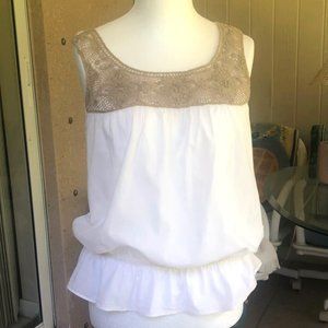 St John’s Bay ladies top with crochet inset